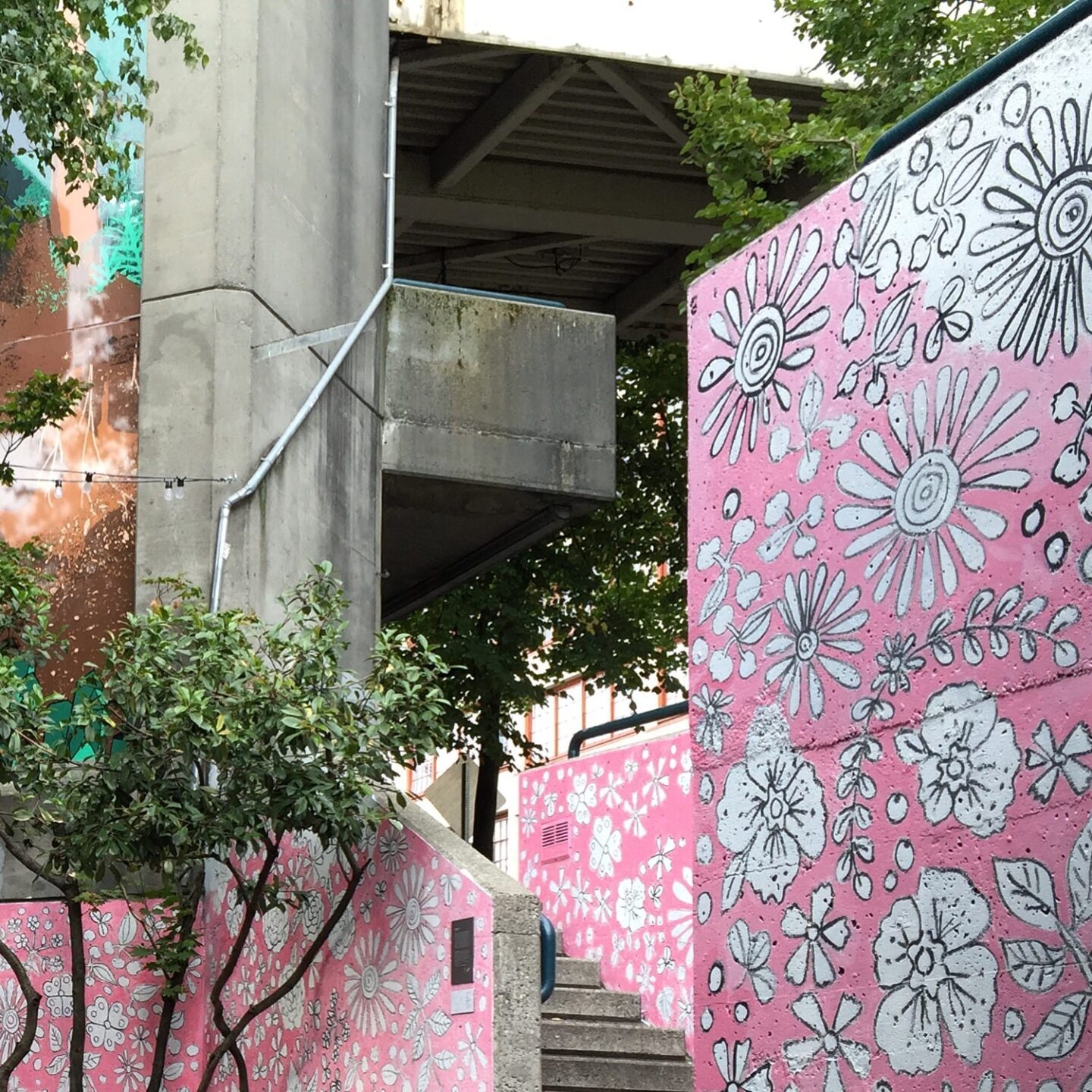 Room For Change Mural on the Pike Street Hill Climb between Western Avenue and Alaskan Way.