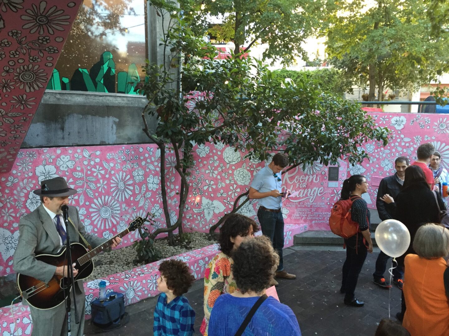 Opening celebration of Room for Change mural 