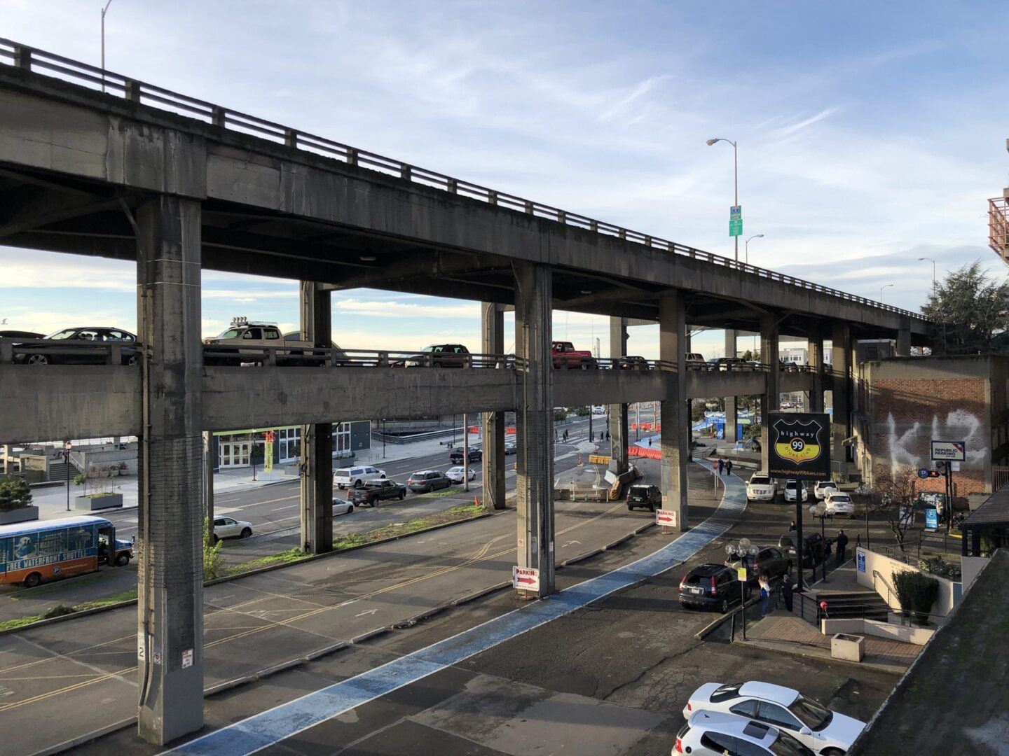 Viaduct before demolition 