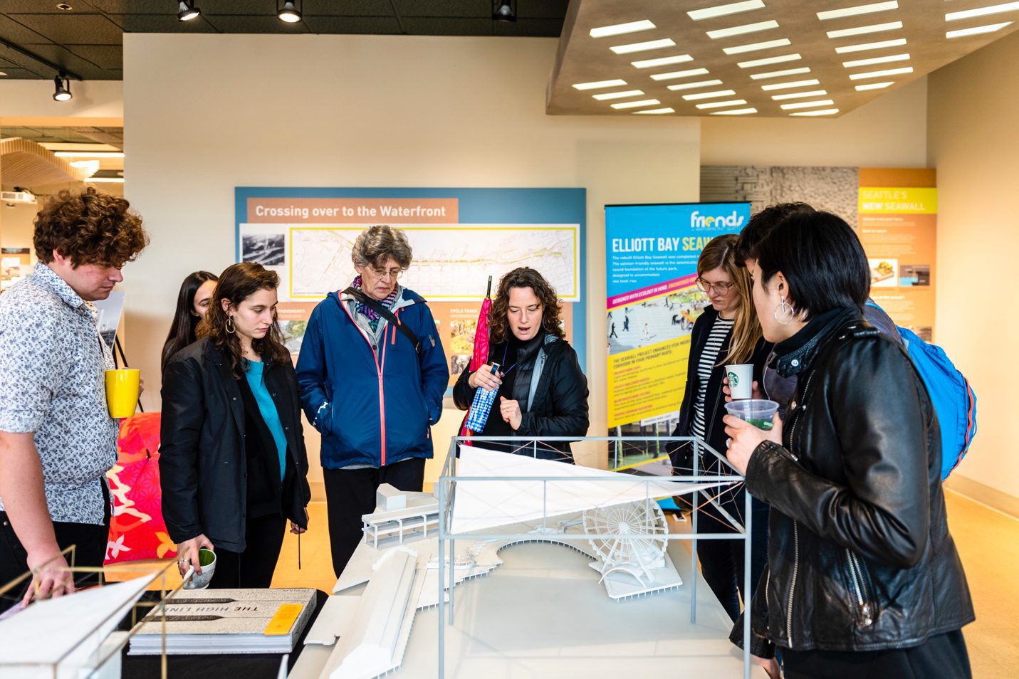 Waterfront Space was a place for constant public engagement, where folks of all ages and demographics could come in and share their thoughts and hopes for the new Waterfront Park.
