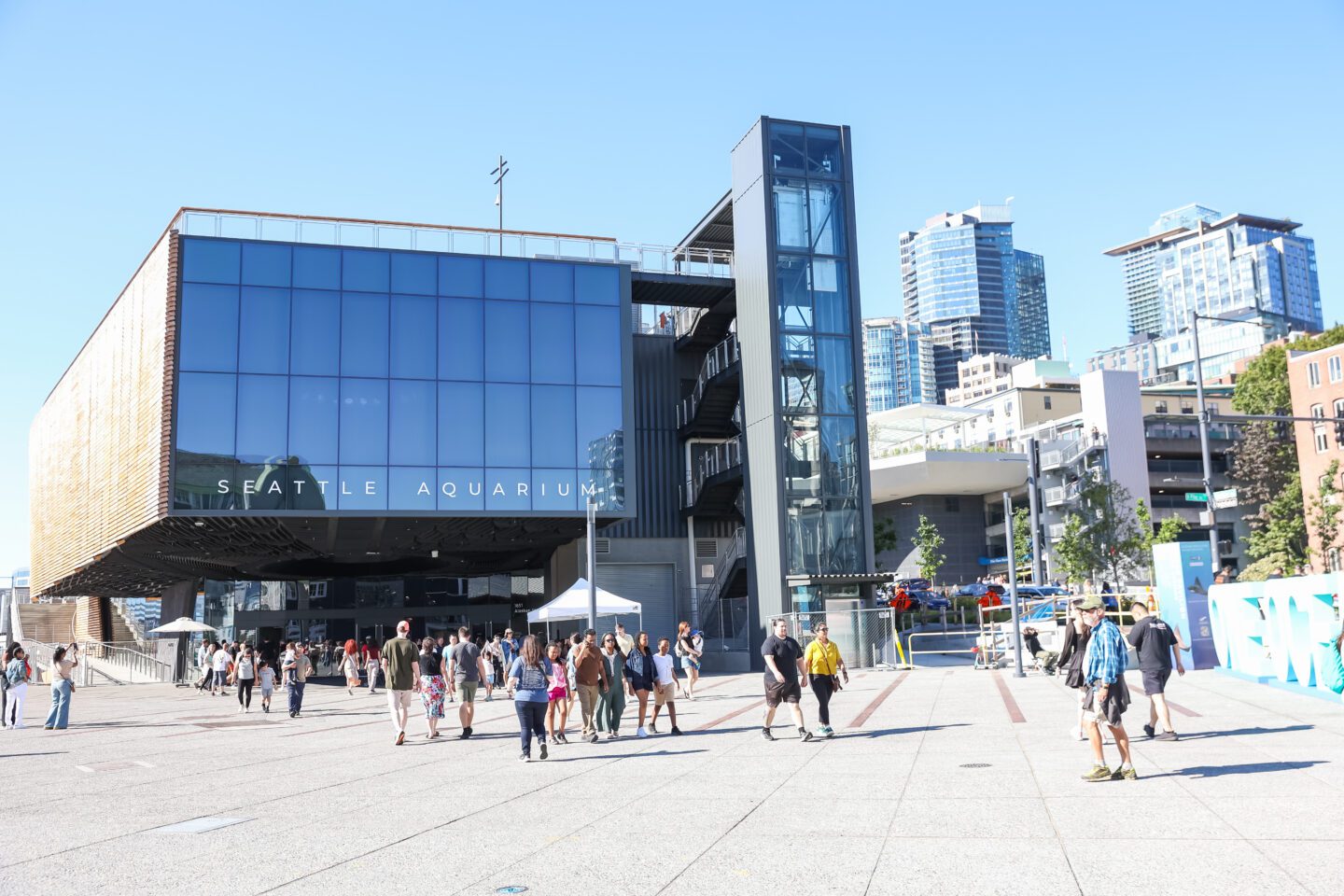 Seattle Aquarium's Ocean Pavilion on the Waterfront Promenade