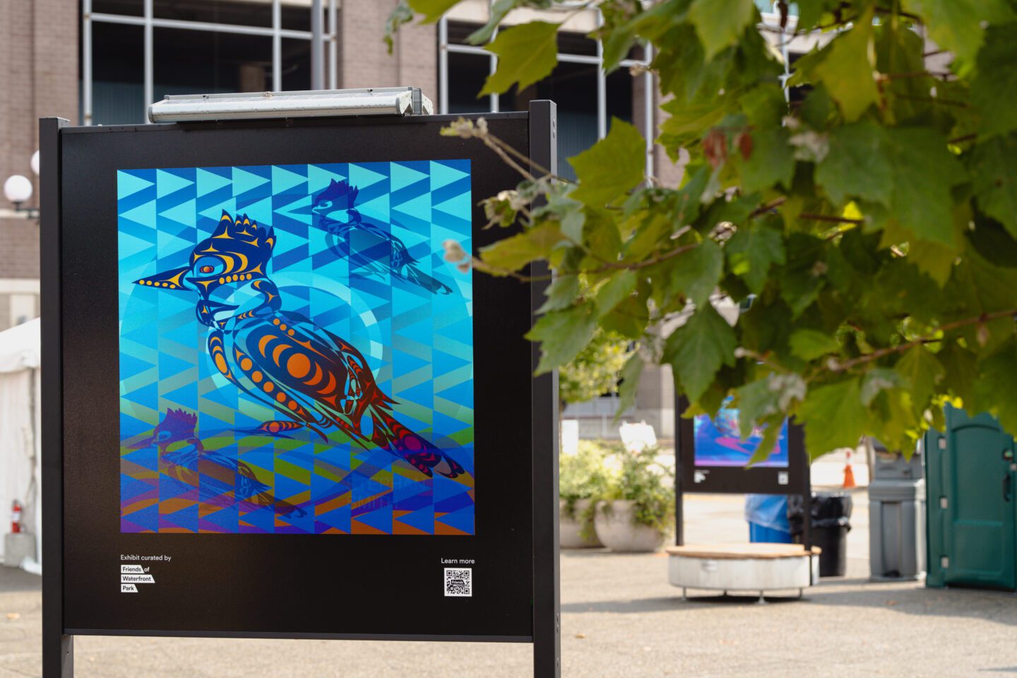 Artboard featuring a colorful bird.